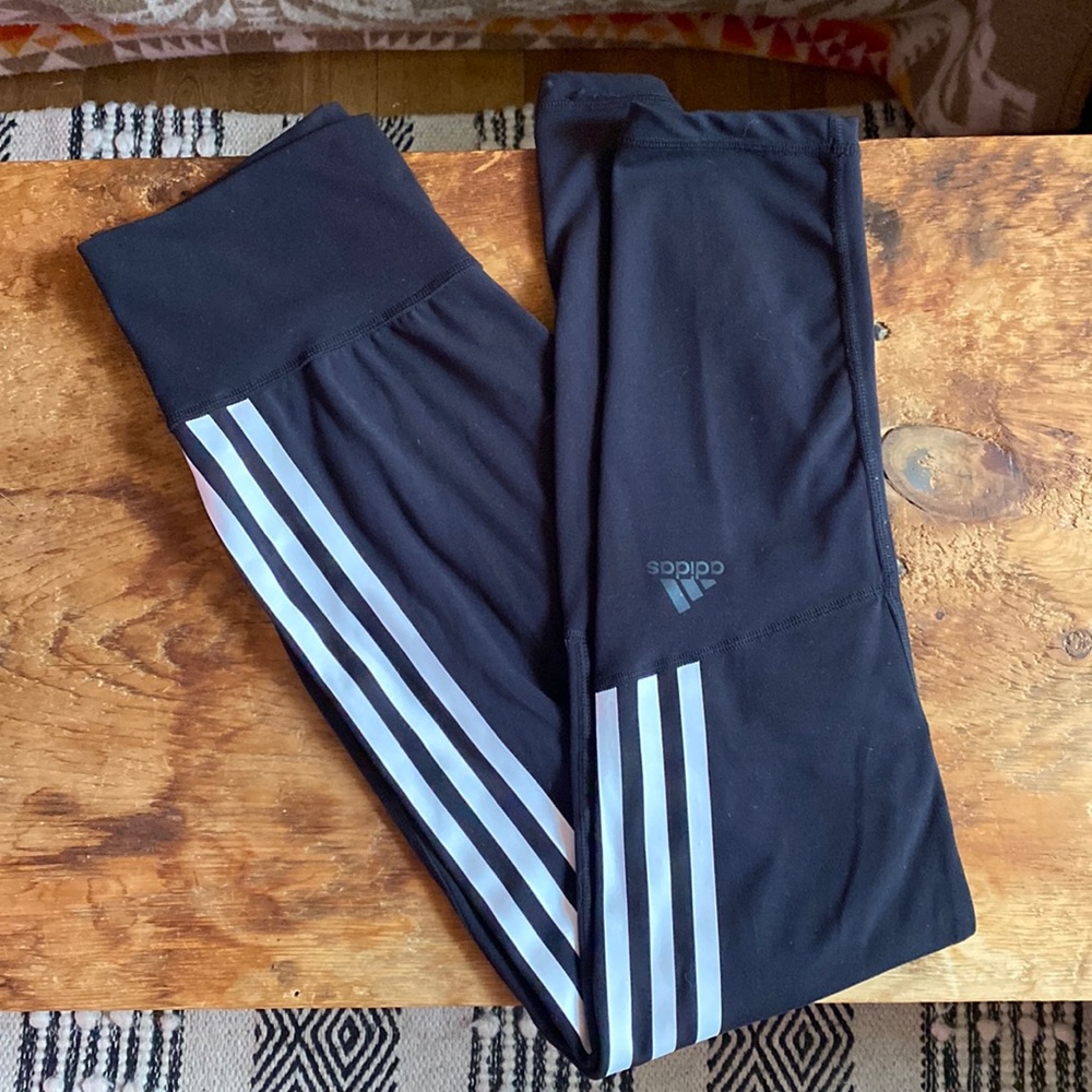 adidas 3 stripe leggings S